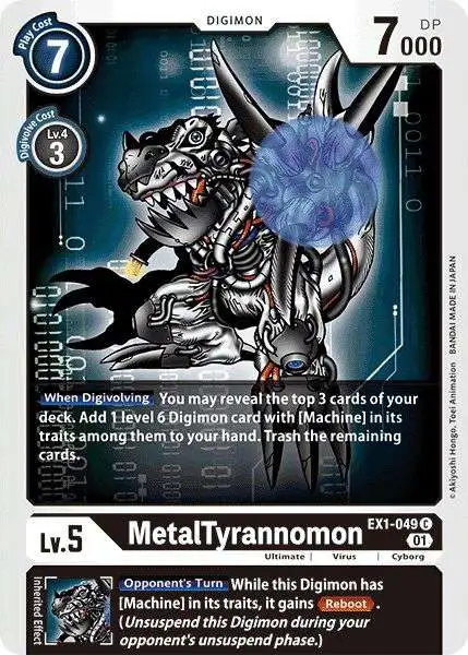 Digimon Trading Card Game Classic Collection Common MetalTyrannomon EX1-049