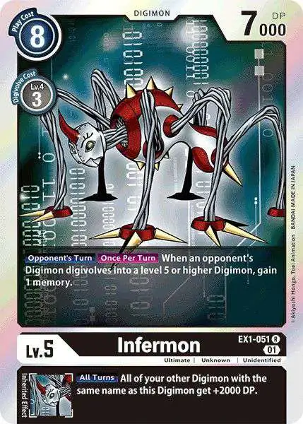 Digimon Trading Card Game Classic Collection Rare Infermon EX1-051