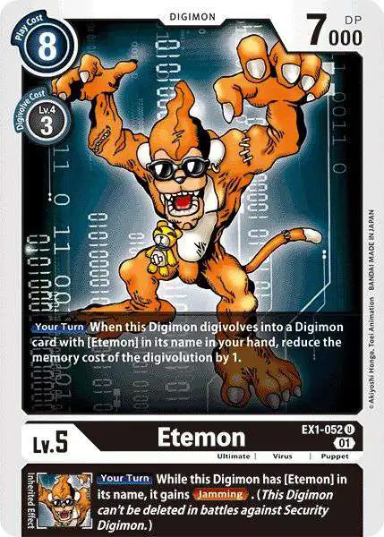 Digimon Trading Card Game Classic Collection Uncommon Etemon EX1-052