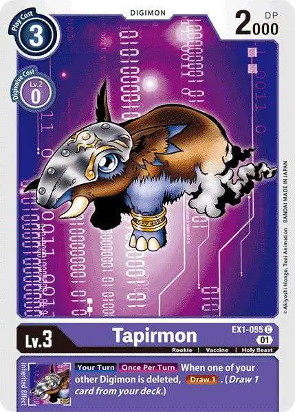 Digimon Trading Card Game Classic Collection Common Tapirmon EX1-055