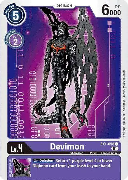 Digimon Trading Card Game Classic Collection Common Devimon EX1-058