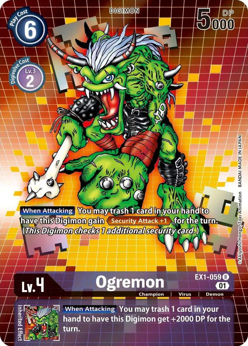 Digimon Trading Card Game Classic Collection Rare Ogremon EX1-059 [Alternate Art]