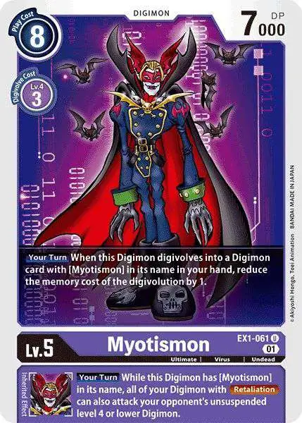 Digimon Trading Card Game Classic Collection Uncommon Myotismon EX1-061