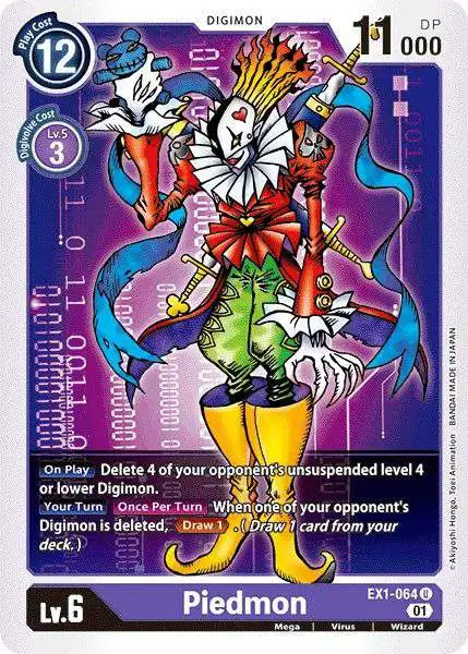 Digimon Trading Card Game Classic Collection Uncommon Piedmon EX1-064