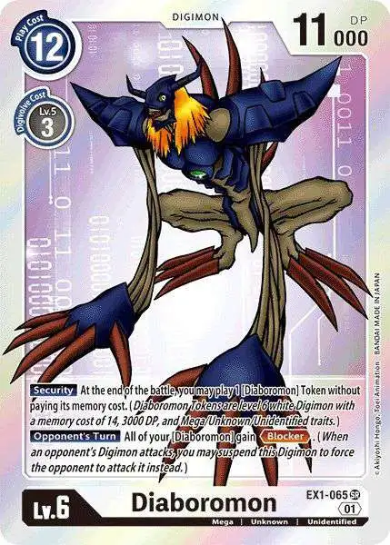 Digimon Trading Card Game Classic Collection Super Rare Diaboromon EX1-065