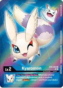Digimon Trading Card Game Double Diamond Uncommon Kyaromon BT6-002 [Box Topper]