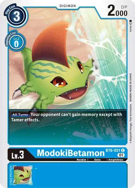 Digimon Trading Card Game Double Diamond Common ModokiBetamon BT6-021