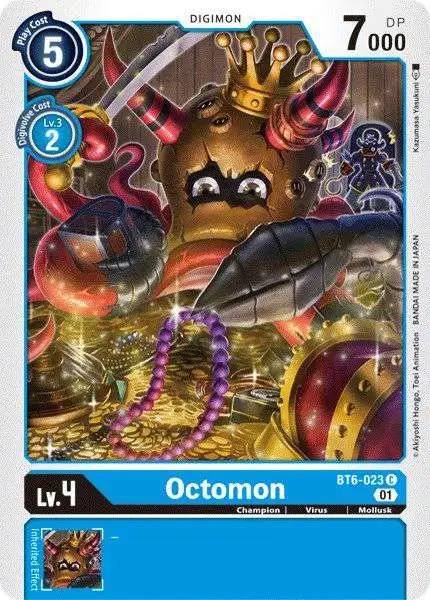 Digimon Trading Card Game Double Diamond Common Octomon BT6-023