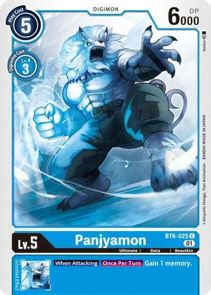 Digimon Trading Card Game Double Diamond Common Panjyamon BT6-025