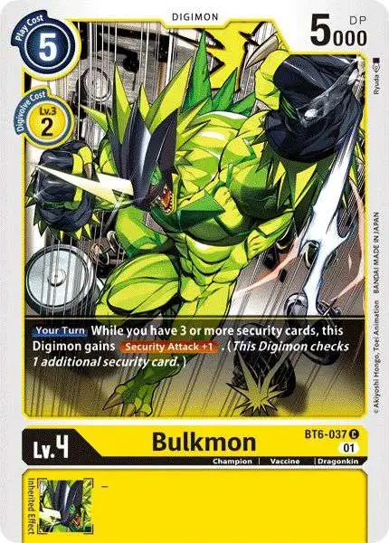 Digimon Trading Card Game Double Diamond Common Bulkmon BT6-037