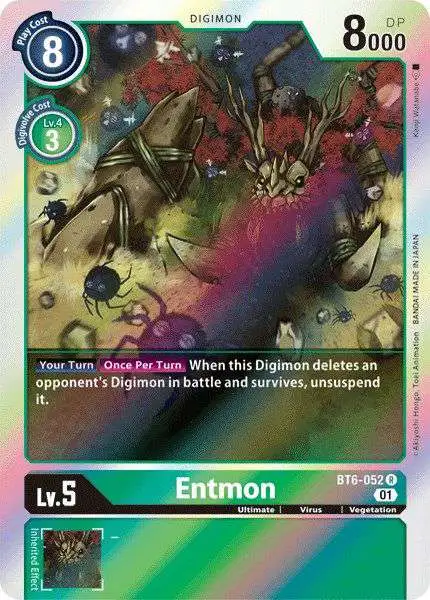 Digimon Trading Card Game Double Diamond Rare Entmon BT6-052