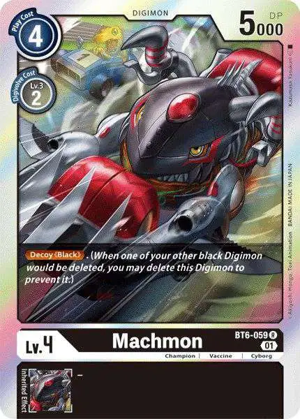 Digimon Trading Card Game Double Diamond Rare Machmon BT6-059