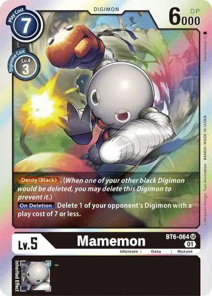 Digimon Trading Card Game Double Diamond Super Rare Mamemon BT6-064