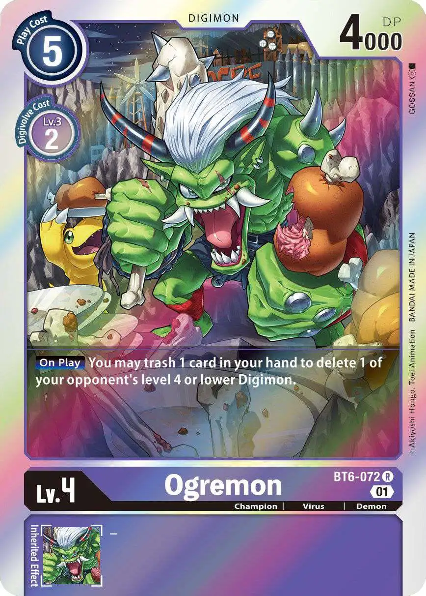 Digimon Trading Card Game Double Diamond Rare Ogremon BT6-072