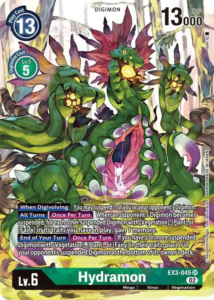 Digimon Trading Card Game Draconic Roar Single Card Super Rare Hydramon ...