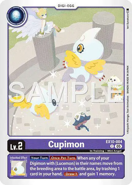 Digimon Trading Card Game Sinister Order Common Cupimon EX10-004