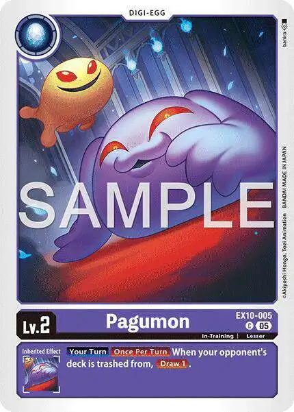 Digimon Trading Card Game Sinister Order Common Pagumon EX10-005