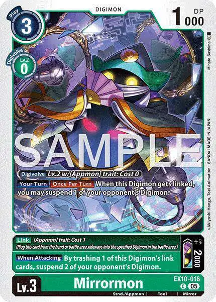 Digimon Trading Card Game Sinister Order Common Mirrormon EX10-016