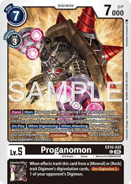 digimon ex10 card list Digimon Trading Card Game Sinister Order Single Card Common Proganomon EX10-032