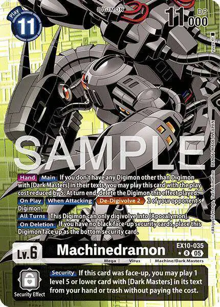 Digimon Trading Card Game Sinister Order Rare Machinedramon EX10-035 [Alternate Art]