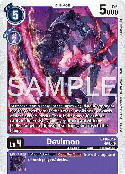 Digimon Trading Card Game Sinister Order Common Devimon EX10-046