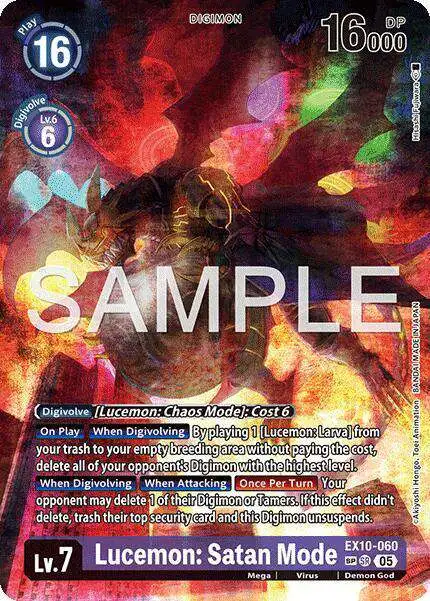 digimon lucemon card Digimon TCG Lucemon BT4-115 Secret Rare Near Mint