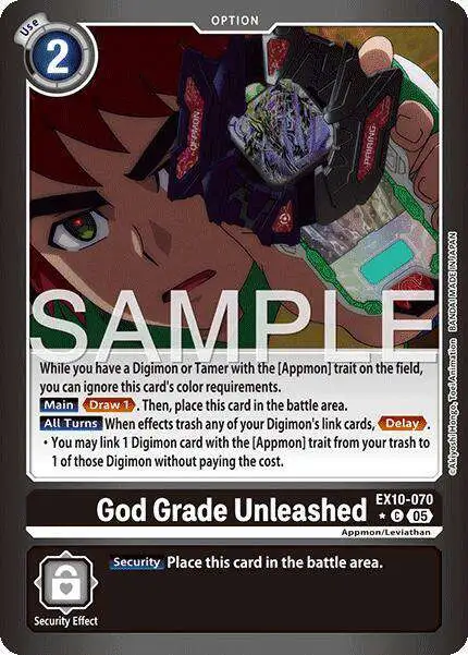 Digimon Trading Card Game Sinister Order Single Card Common God Grade  Unleashed EX10-070 Foil - ToyWiz