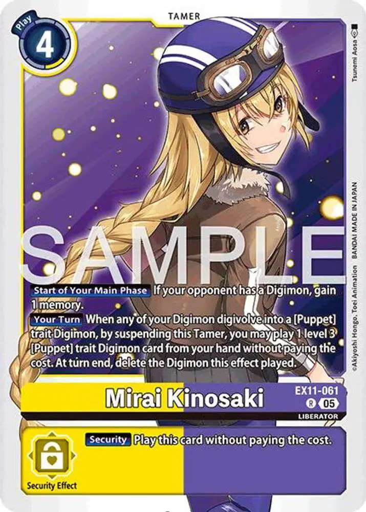 Digimon Trading Card Game Dawn of Liberator Single Card Rare Mirai