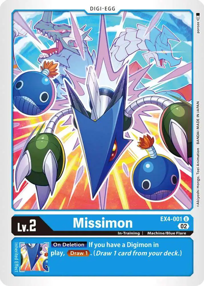 Digimon Trading Card Game Alternative Being Uncommon Missimon EX4-001