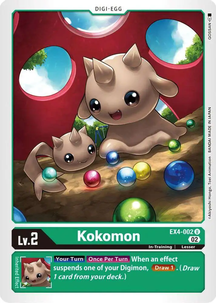 Digimon Trading Card Game Alternative Being Uncommon Kokomon EX4-002