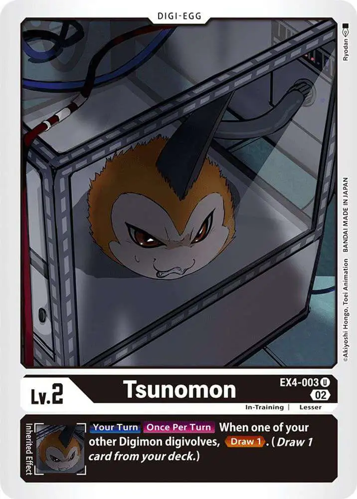 Digimon Trading Card Game Alternative Being Uncommon Tsunomon EX4-003