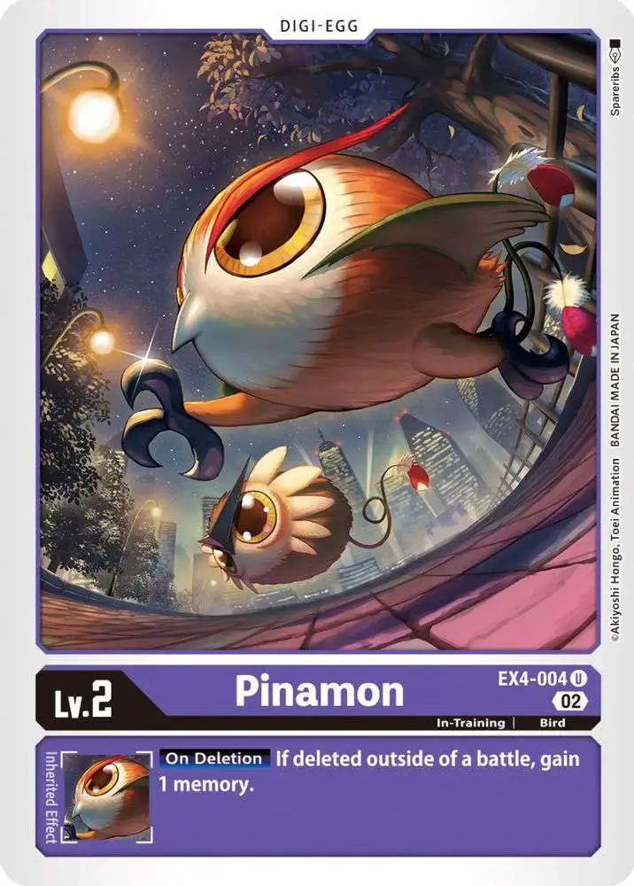 Digimon Trading Card Game Alternative Being Uncommon Pinamon EX4-004