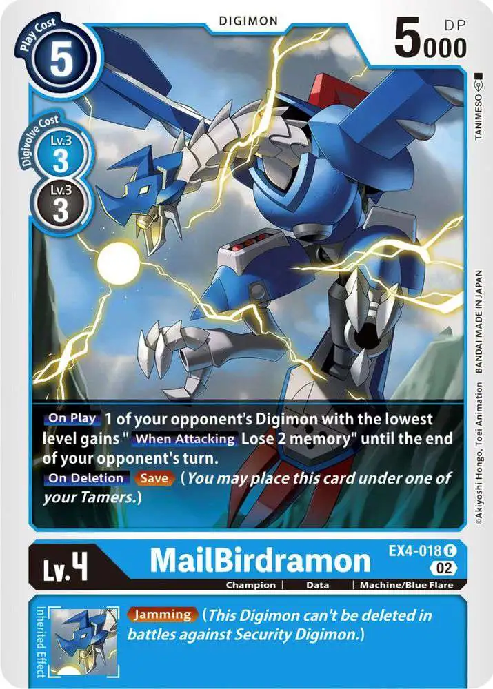 Digimon Trading Card Game Alternative Being Common MailBirdramon EX4-018