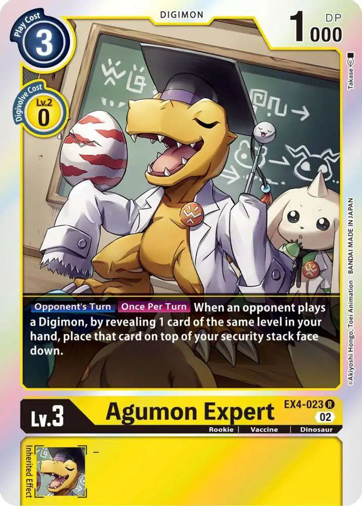 Digimon Trading Card Game Alternative Being Rare Agumon Expert EX4-023