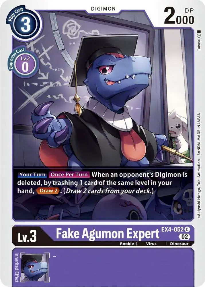 Digimon Trading Card Game Alternative Being Common Fake Agumon Expert EX4-052