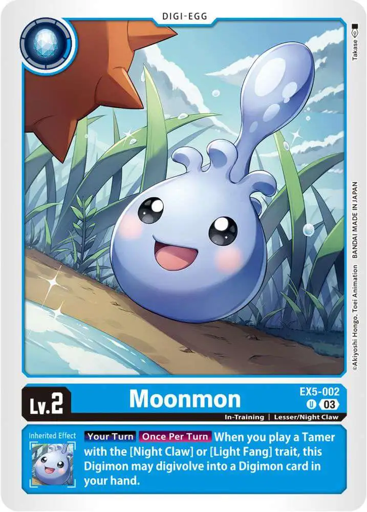 Digimon Animal Colosseum Uncommon Moonmon EX5-002