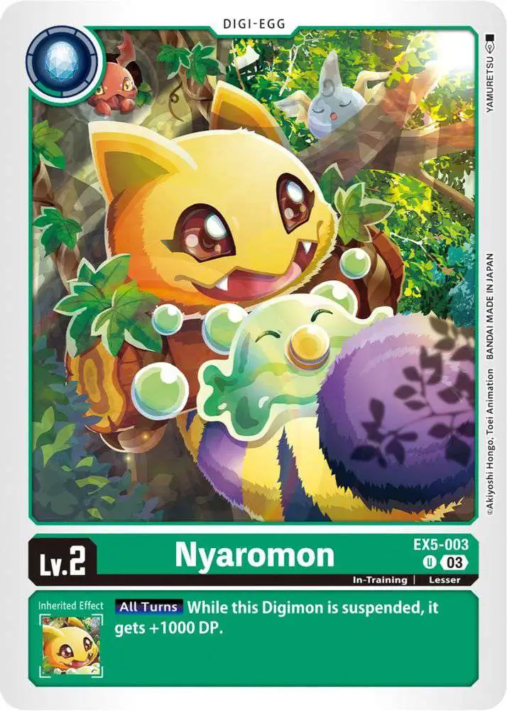 Digimon Animal Colosseum Uncommon Nyaromon EX5-003