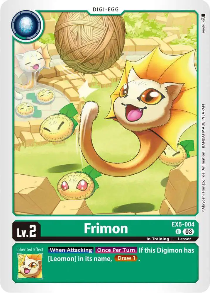 Digimon Animal Colosseum Uncommon Frimon EX5-004