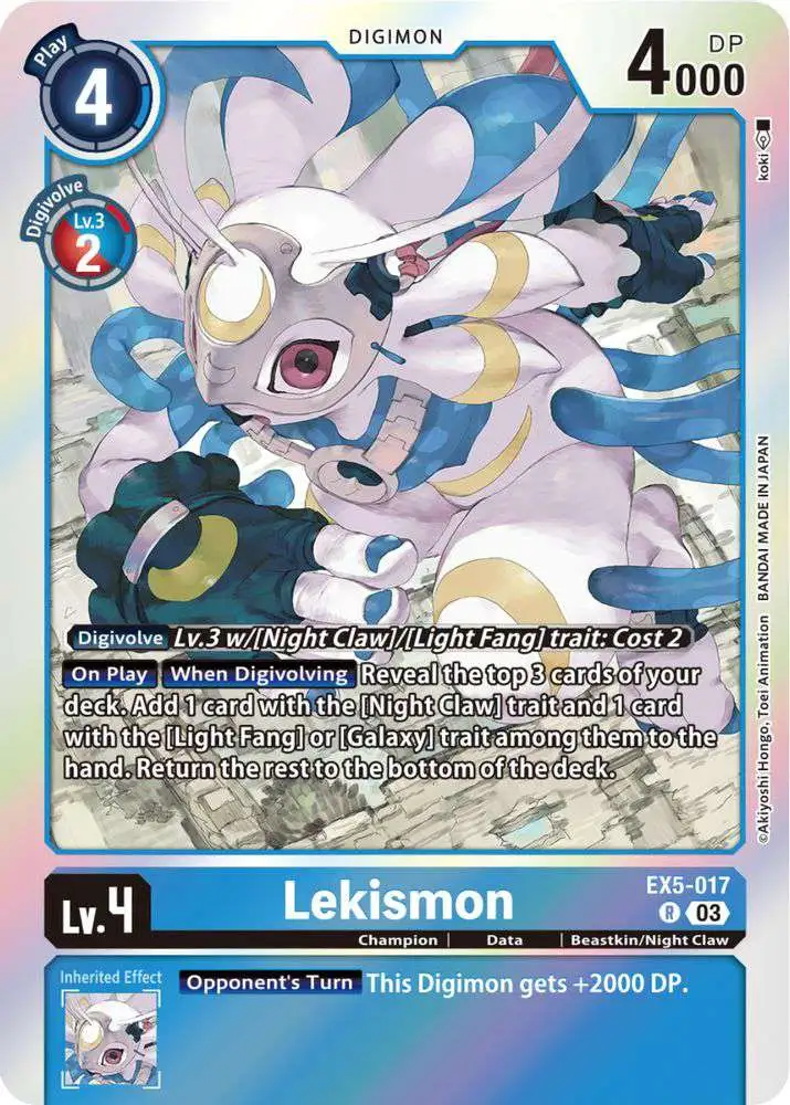 Digimon Animal Colosseum Rare Lekismon EX5-017