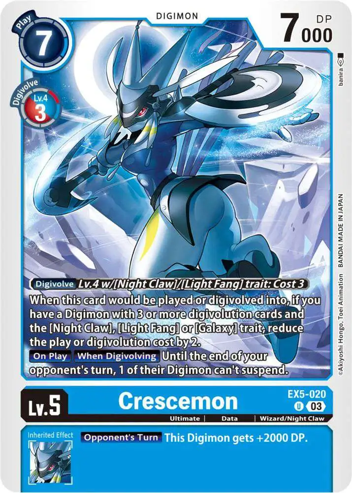 Digimon Animal Colosseum Uncommon Crescemon EX5-020