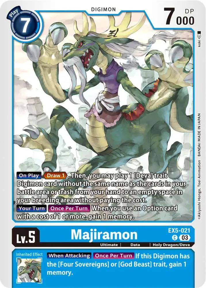 Digimon Animal Colosseum Common Majiramon EX5-021