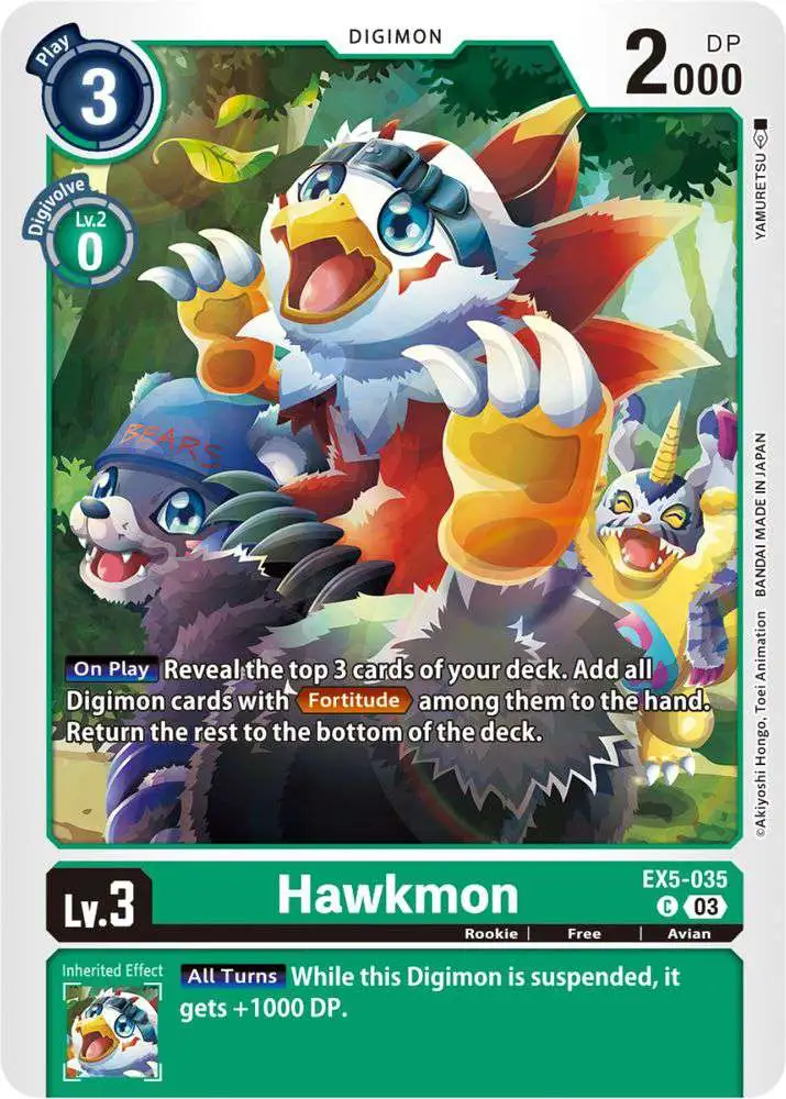 Digimon Animal Colosseum Common Hawkmon EX5-035