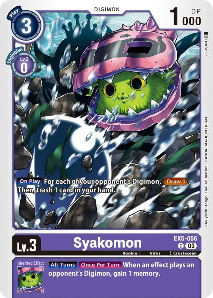 Digimon Animal Colosseum Common Syakomon EX5-056