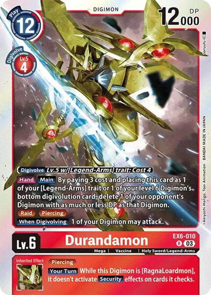 Digimon Trading Card Game Infernal Ascension Rare Durandamon EX6-010