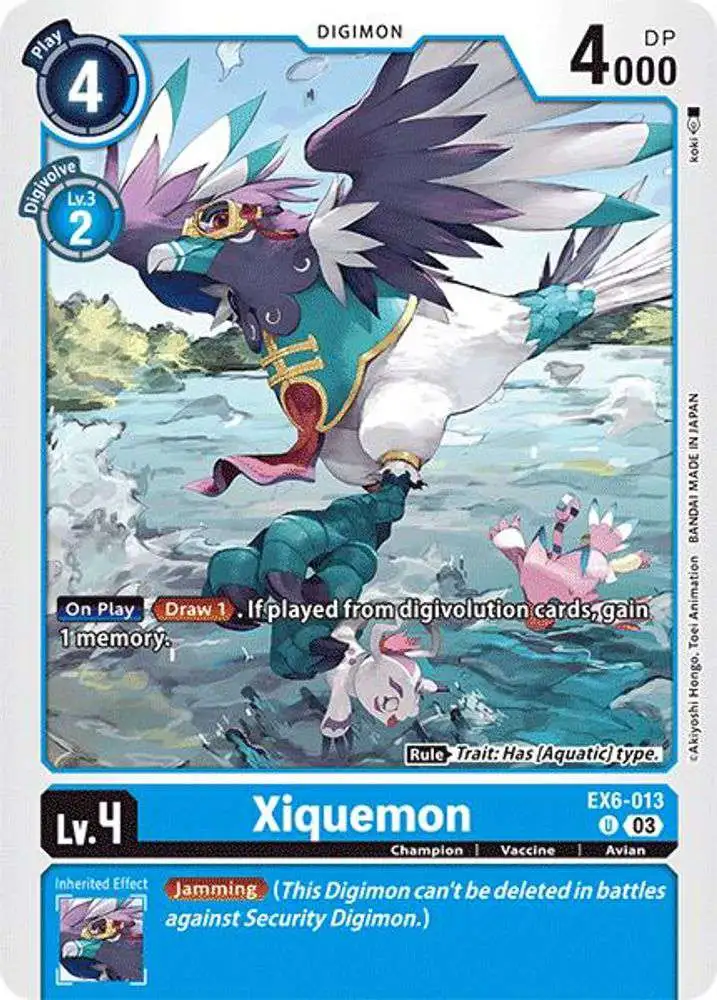 Digimon Trading Card Game Infernal Ascension Uncommon Xiquemon EX6-013