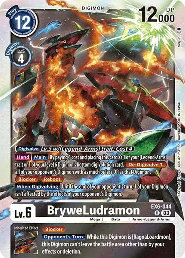 Digimon Trading Card Game Infernal Ascension Rare BryweLudramon EX6-044