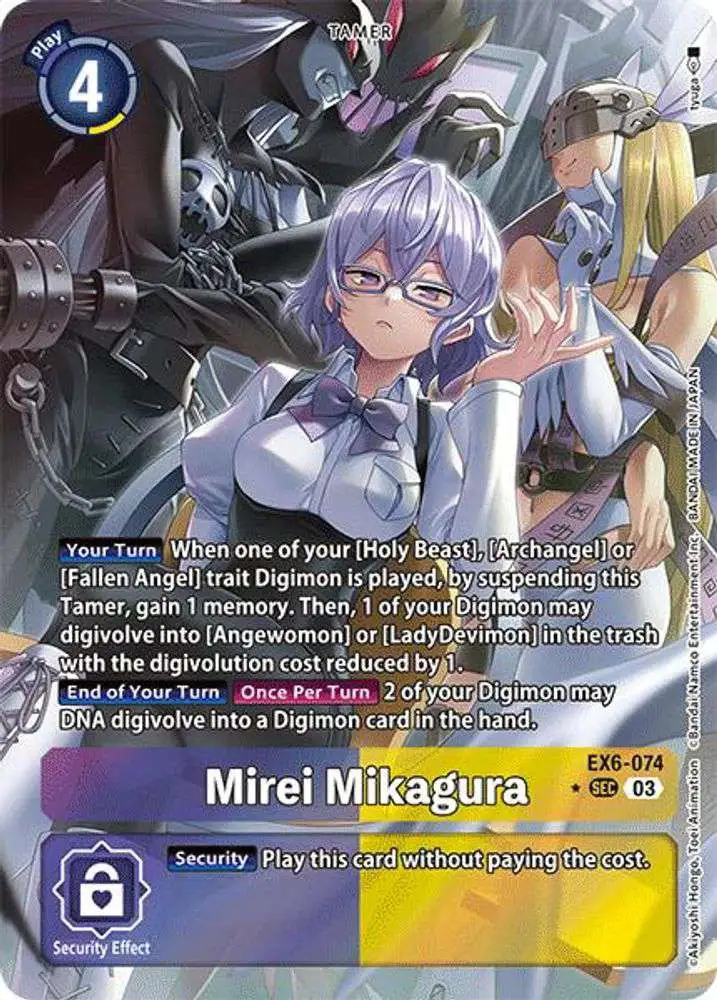 Digimon Trading Card Game Infernal Ascension Single Card Secret Rare Mirei  Mikagura EX6-074 Alternate Art - ToyWiz