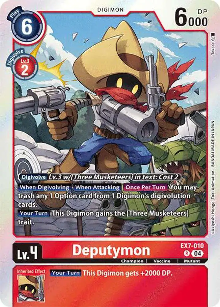 Digimon Trading Card Game Liberator Rare Deputymon EX7-010