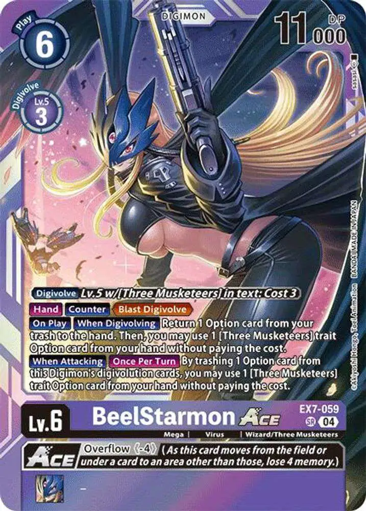 Digimon Trading Card Game Liberator Super Rare BeelStarmon ACE EX7-059