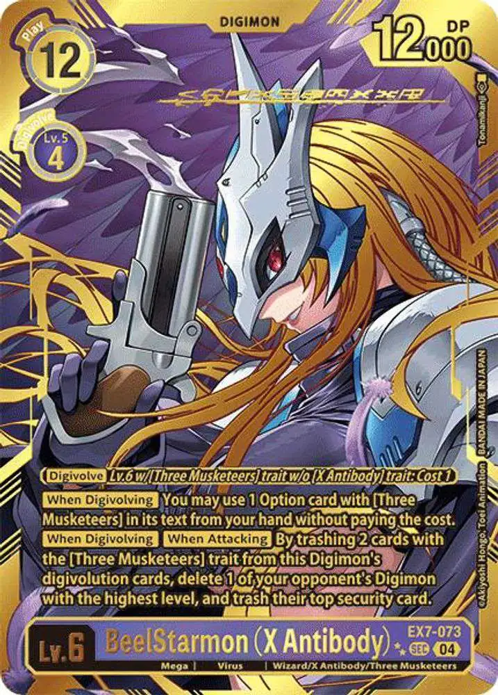 Digimon Trading Card Game Liberator Secret Rare BeelStarmon (X Antibody) EX7-073 [Textured]